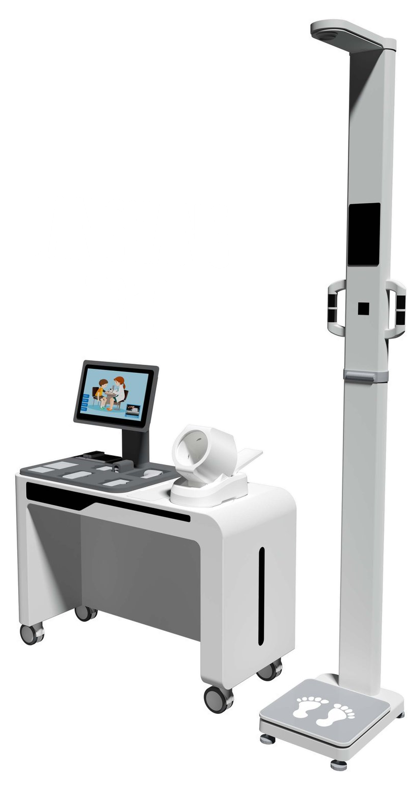 T320 双屏一体机产品渲染图